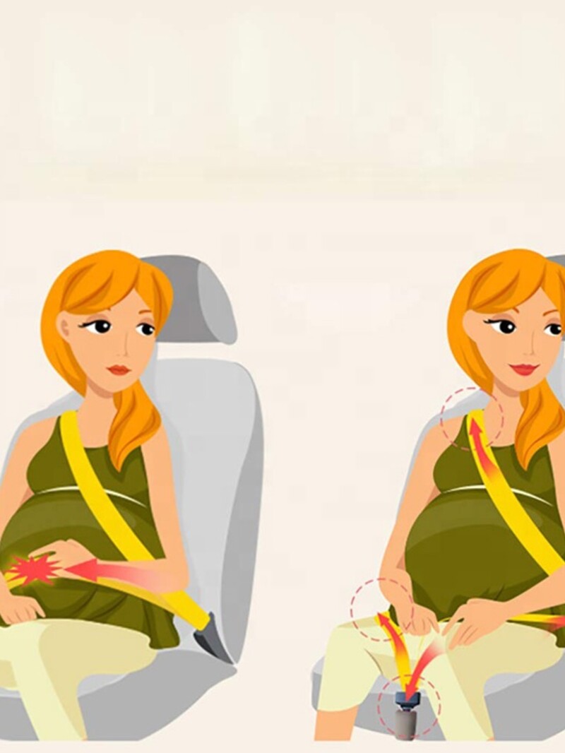 Дополнительный ремень безопасности для беременных женщин - Желтый